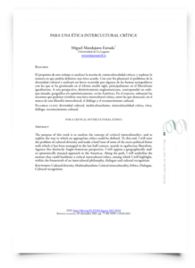 Para una ética intercultural crítica