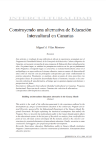 Construyento una alternativa de educación intercultural en Canarias